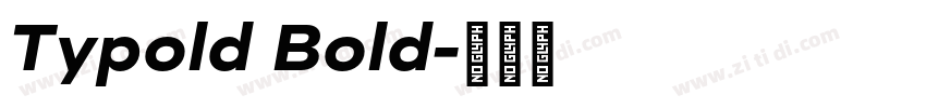 Typold Bold字体转换